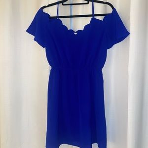 Royal blue dress